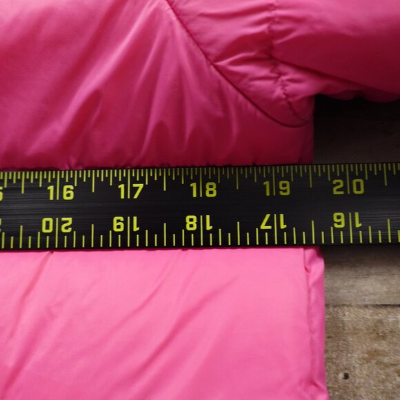 Eddie Bauer Reversible Hooded Puffer Jacket Kids’ Large (14/16) Pink - Picture 6 of 14